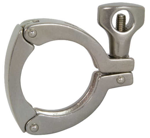 Three Segment Sanitary Clamp for Purple Snake Hose