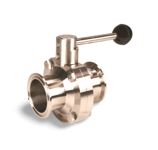 Butterfly Valve with Pull Handle Clamp End
